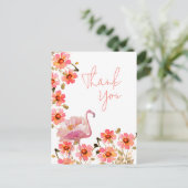 Flamingle Bloemstuk Bedankt Briefkaart (Staand voorkant)