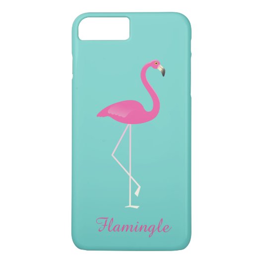 Flamingle Flamingo iPhone 7 Plus - turquoise Case-Mate iPhone Case (Achterkant)
