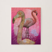 Flamingle Floral Flamingo Legpuzzel (Verticaal)