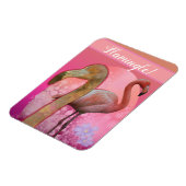 Flamingle Floral Flamingo Magneet (Linkerzijde)
