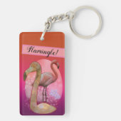 Flamingle Floral Flamingo Sleutelhanger (achterkant)