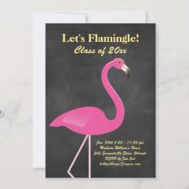 Flamingle Graduation Party - Chalkboard Kaart