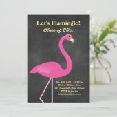 Flamingle Graduation Party - Chalkboard Kaart (Staand voorkant)
