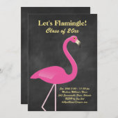 Flamingle Graduation Party - Chalkboard Kaart (Voorkant / Achterkant)