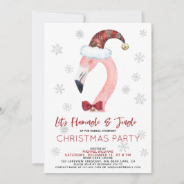 Flamingle & Jingle Santa Flamingo Kerstfeest Kaart