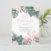 Flamingle Tropische verjaardagsflamingo Kaart (Staand voorkant)