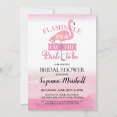 Flamingle With Me Vrijgezellenfeest Nodig Flamingo Kaart (Voorkant)