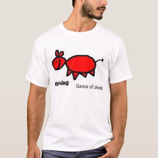 flamingllama t-shirt (Voorkant)