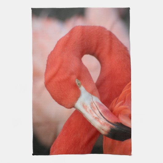Flamingo 001 theedoek (Verticaal)