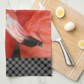 Flamingo 001 theedoek (Quarter Fold)