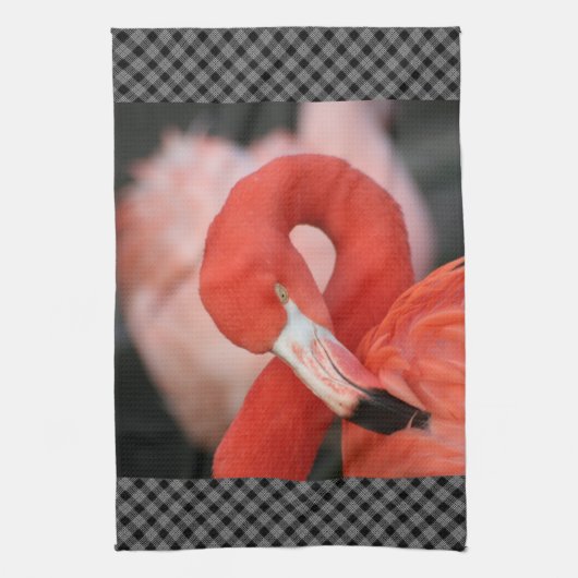 Flamingo 001 theedoek (Verticaal)