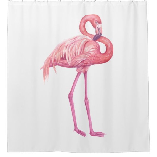 Flamingo 2 douchegordijn (Voorkant)