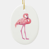 Flamingo 2 keramisch ornament (Achterkant)
