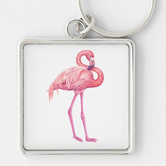 Flamingo 2 sleutelhanger (Voorkant)