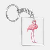 Flamingo 2 sleutelhanger (Voorkant Links)