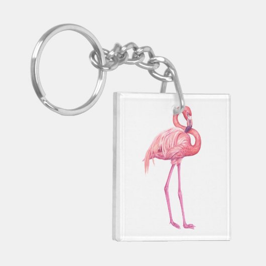 Flamingo 2 sleutelhanger (Voorkant Links)