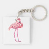 Flamingo 2 sleutelhanger (Achterkant)