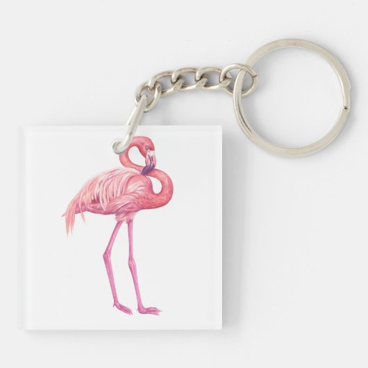 Flamingo 2 sleutelhanger (Achterkant)