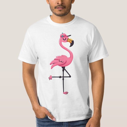 Flamingo 2 t-shirt (Voorkant)