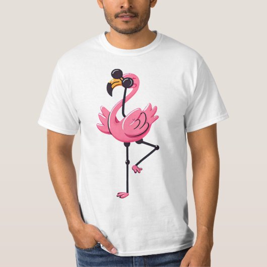 Flamingo 3 t-shirt (Voorkant)