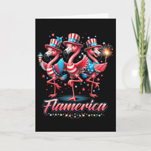 Flamingo 4 juli patriottisch Onafhankelijkheid Fl Kaart
