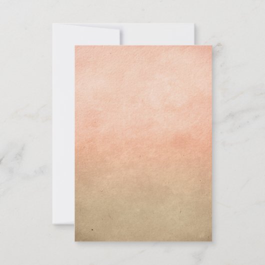 flamingo aan zee bruiloft RSVP kaarten (Achterkant)