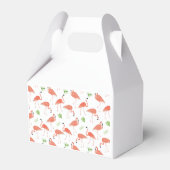 Flamingo Aangepaste geschenkdoos - Gable Bedankdoosjes (Achterkant)