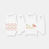 Flamingo Aangepaste geschenkdoos - Gable Bedankdoosjes (Uitgevouwen)