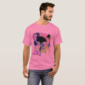 Flamingo Abstract Silhouette T-shirt (Voorkant volledig)