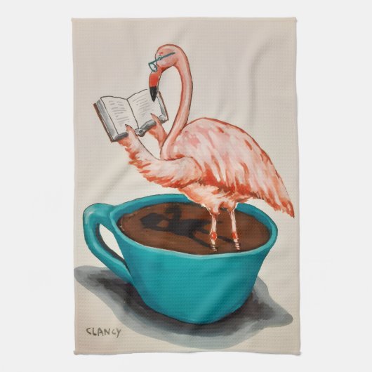 Flamingo Absurdi-tea towel Theedoek (Verticaal)