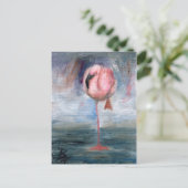 Flamingo ACEO Briefkaart (Staand voorkant)