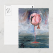 Flamingo ACEO Briefkaart (Voorkant / Achterkant)