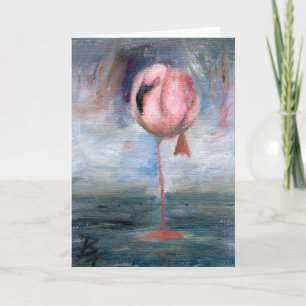Flamingo ACEO Kaart