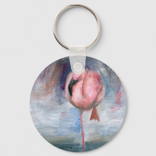 Flamingo ACEO Sleutelhanger (Voorkant)