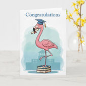 Flamingo Afstudeerkaart Kaart (Gele Bloem)