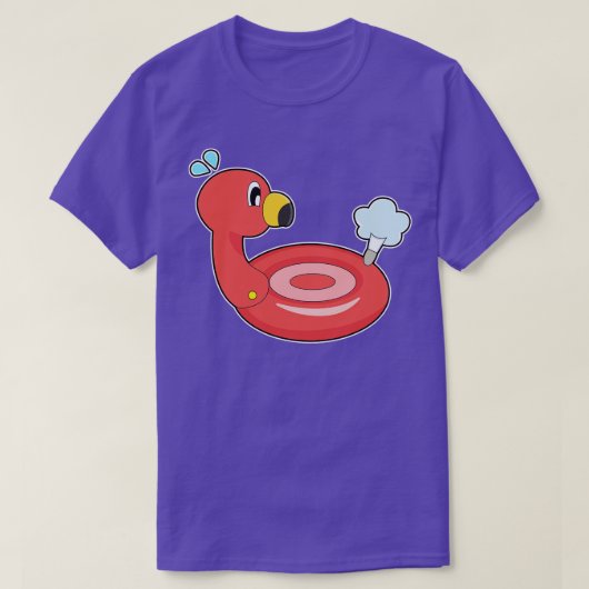 Flamingo Air Mattress T-shirt (Design voorkant)