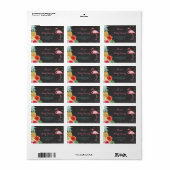 Flamingo Aloha Baby shower Adresetiketten Stickers (Full Sheet)