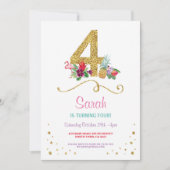 Flamingo Aloha Vierde 4e verjaardag van de Dag van Kaart (Voorkant)