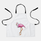 Flamingo als Bride met Veil Schort (Voorkant)