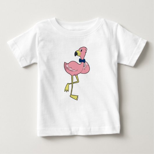 Flamingo als Gentleman met Stropdas (Voorkant)