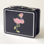 Flamingo als Gentleman met Stropdas (Achterkant)