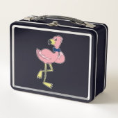 Flamingo als Gentleman met Stropdas (Voorkant)