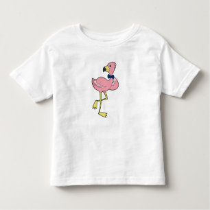 Flamingo als Gentleman met Stropdas Kinder Shirts