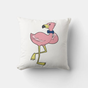 Flamingo als Gentleman met Stropdas Kussen