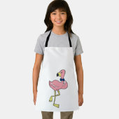 Flamingo als Gentleman met Stropdas Schort (Insitu)