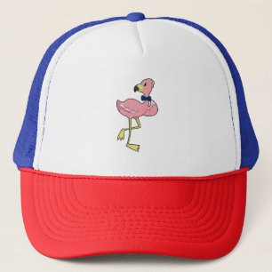 Flamingo als Gentleman met Stropdas Trucker Pet