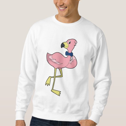 Flamingo als Gentleman met Stropdas Trui (Voorkant)