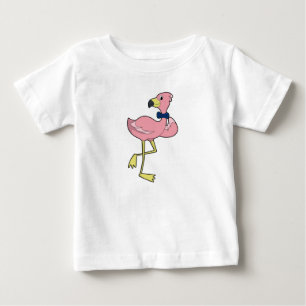 Flamingo als heer met stropdas
