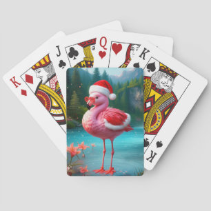 Flamingo als Kerstman-47475 Pokerkaarten