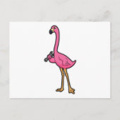 Flamingo als Mechanisch met moersleutel Briefkaart (Voorkant)